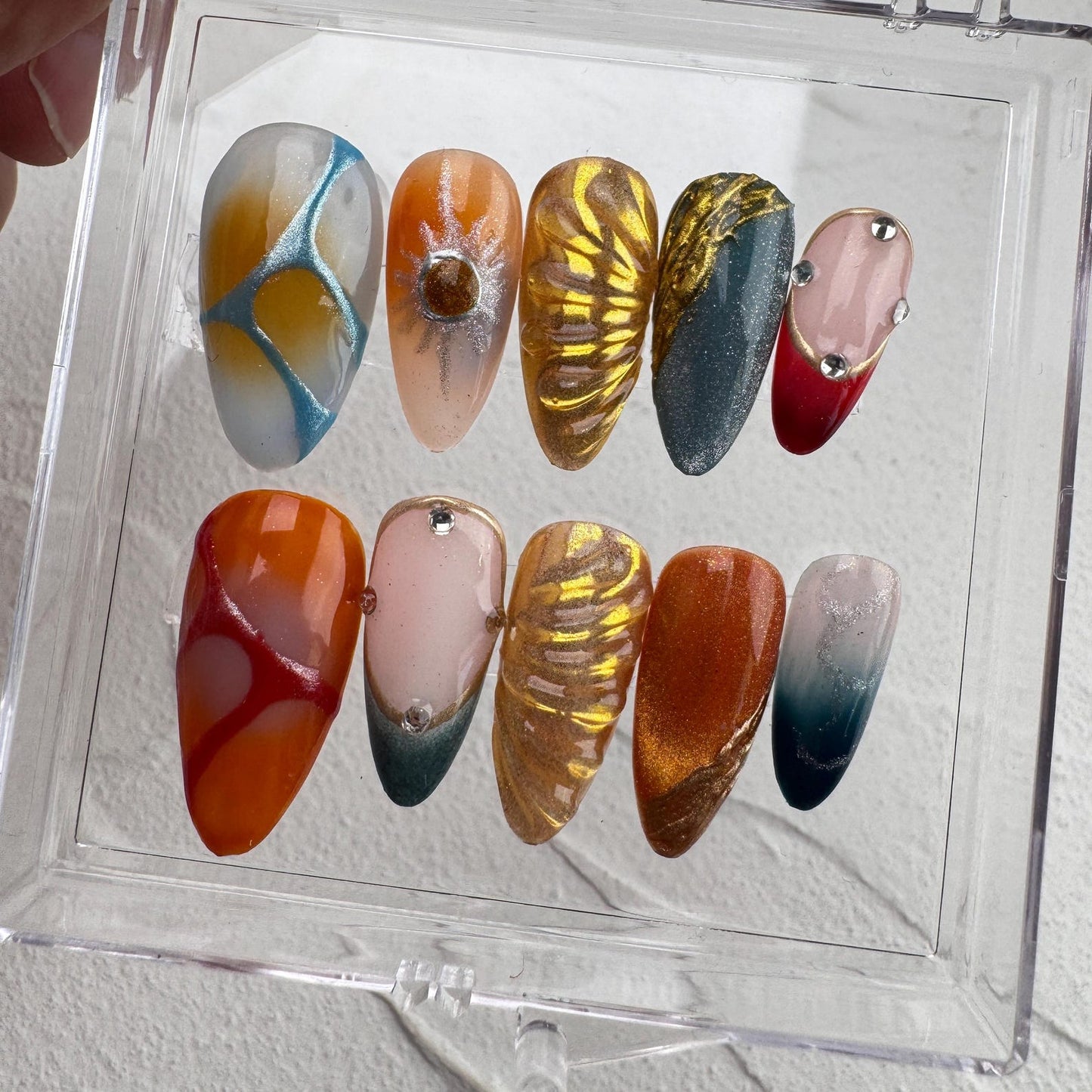 Gothic Summer Handmade Press on nails