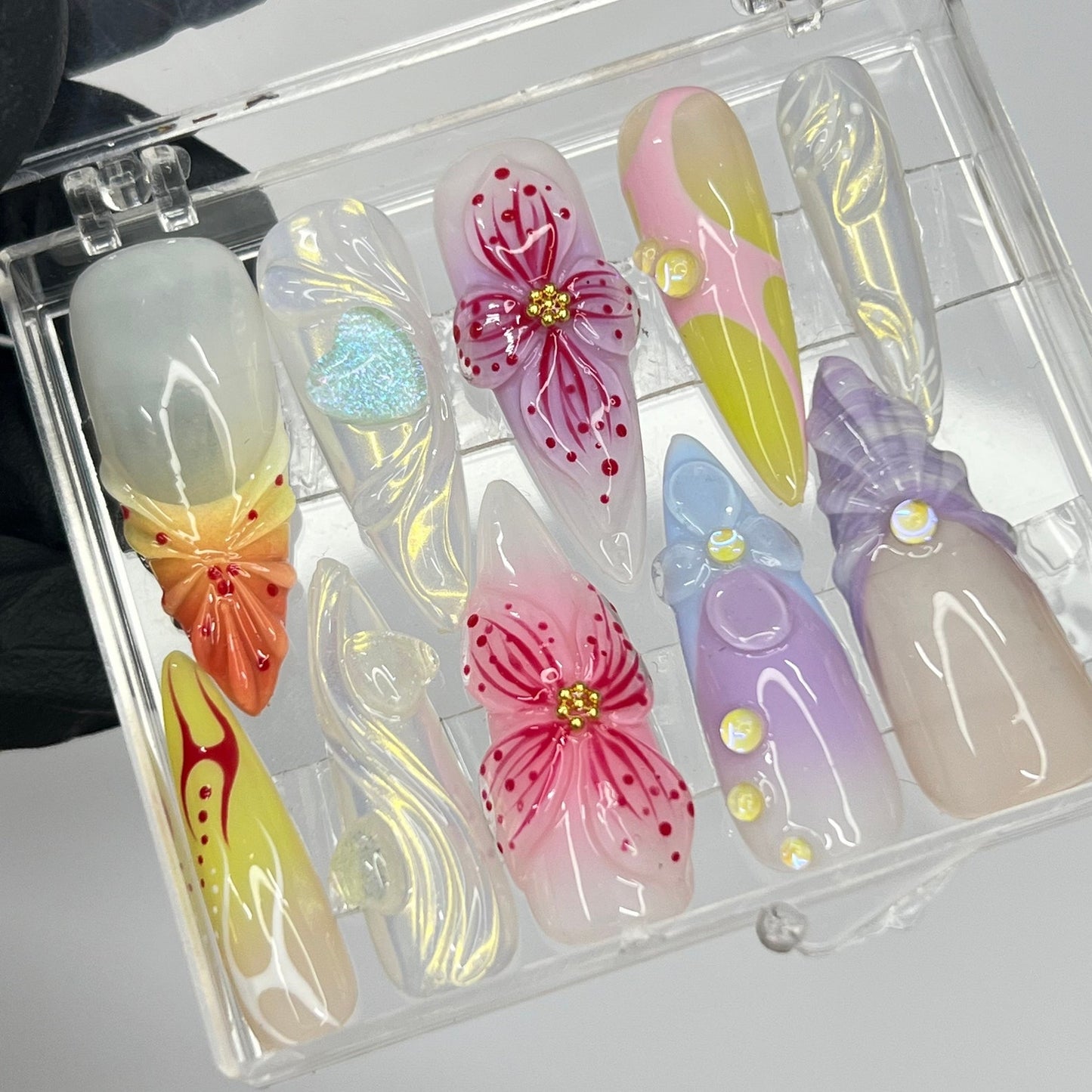 Fairy Dream Flower Garden Press on nails