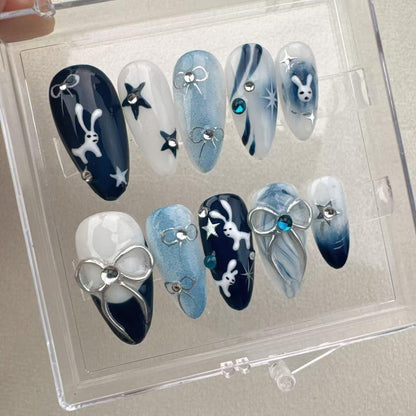 Blue Ocean Handmade Press on nails - Summer Nails
