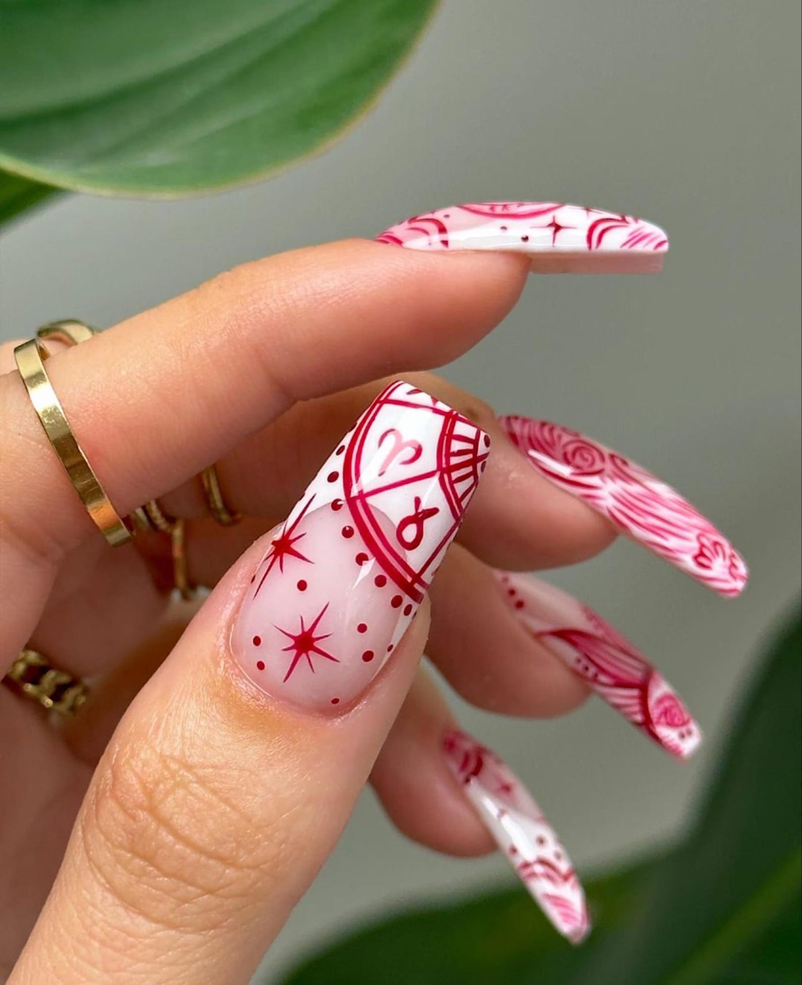 Boho-Chic Floral Handmade Press on nails - Summer Nails