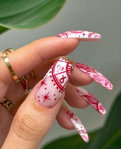 Boho-Chic Floral Handmade Press on nails - Summer Nails