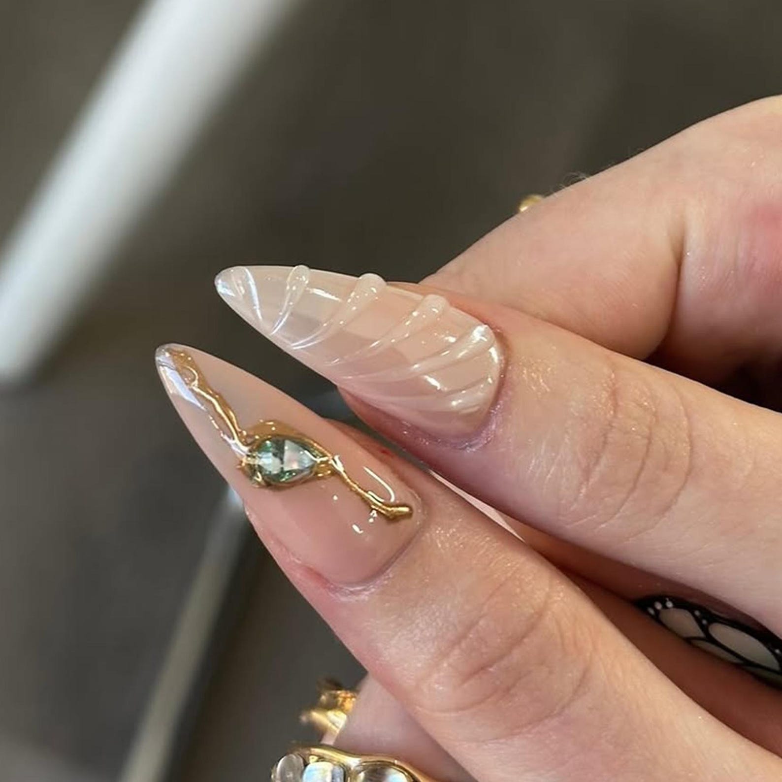 Butterfly Wings Handmade Press on nails - Summer Nails 