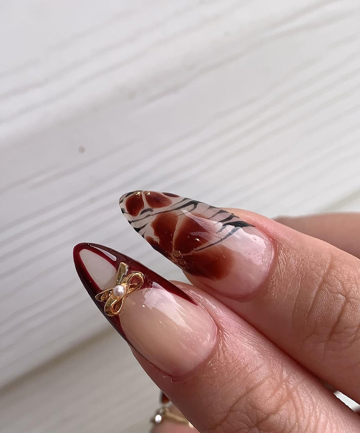 Flower Cherry Handmade Press on nails - Summer Nails