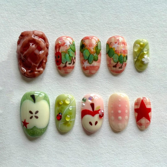 Fruit Party Handmade Press on nails - Summer Nails