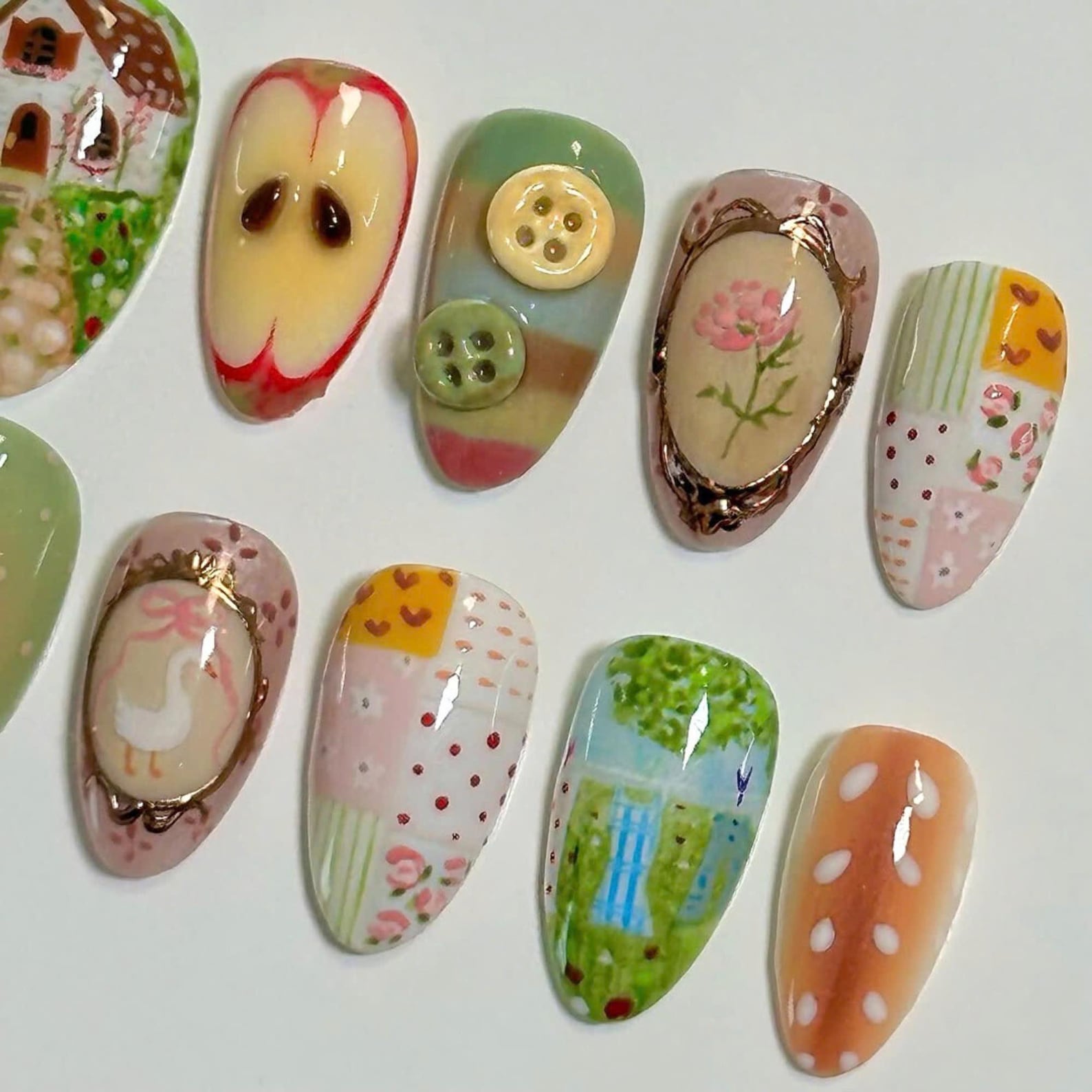Happy Farm Handmade Press on nails - Summer Nails