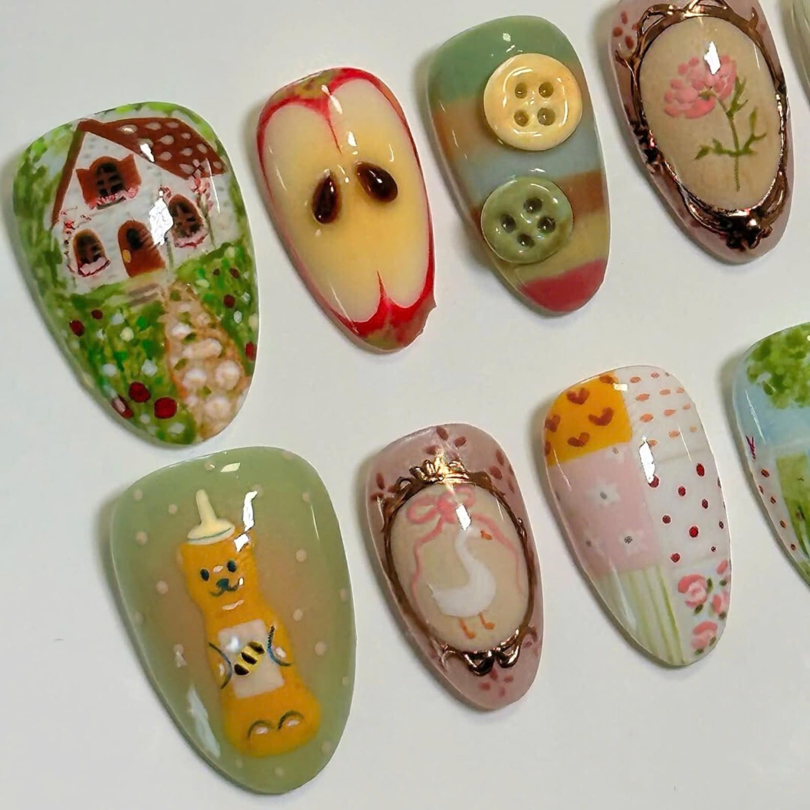 Happy Farm Handmade Press on nails - Summer Nails