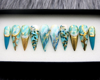 Olive Branch Handmade Press on nails