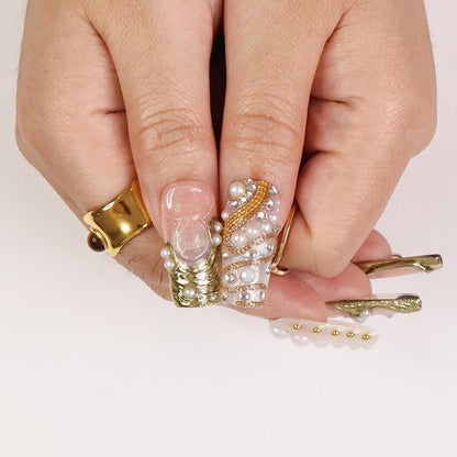 Opulent Drip Handmade Press on nails - Summer Nails