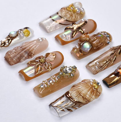 Seamyst Ocean Handmade Press on nails - Summer Nails