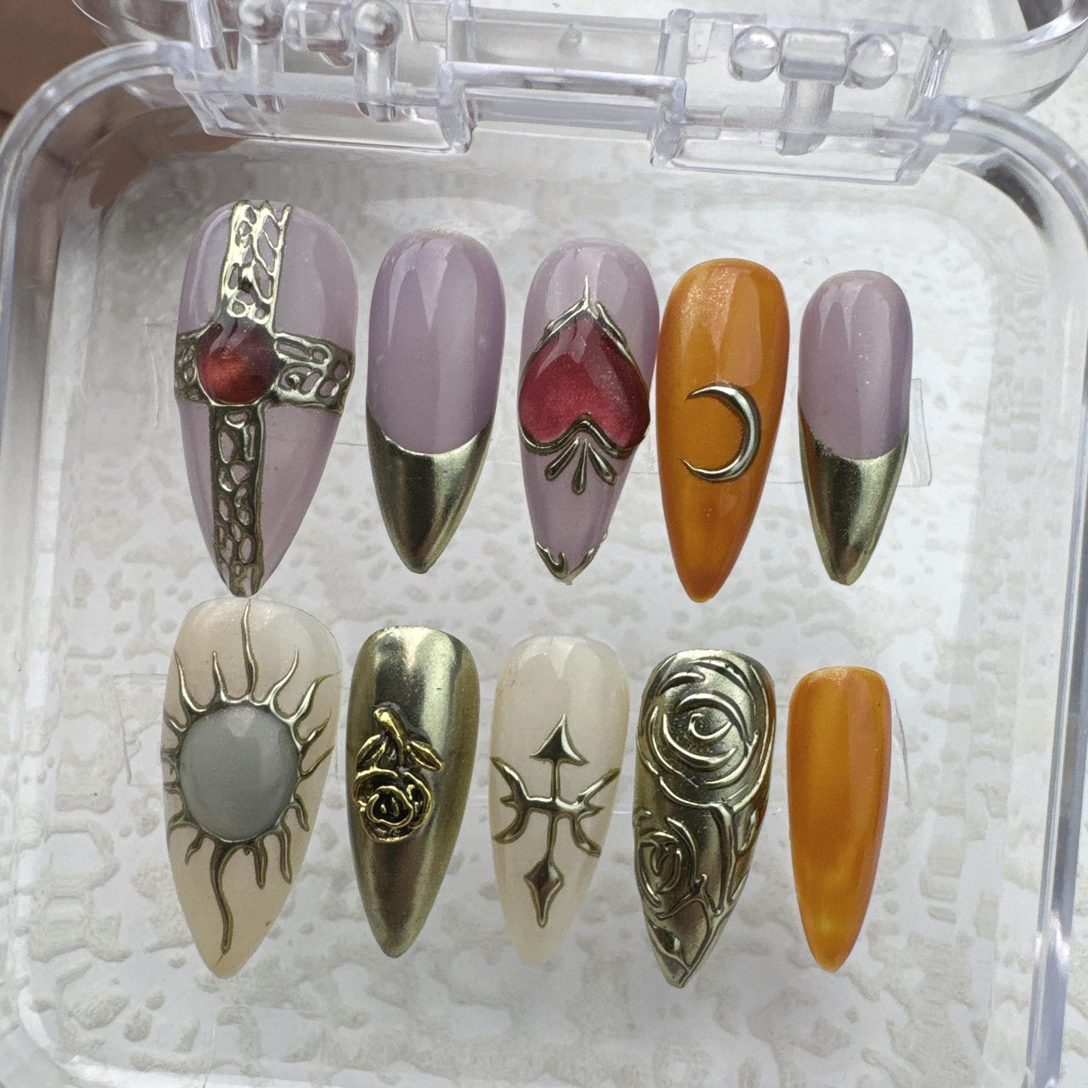 Tropical Style 2 Handmade Press on nails - Summer Nails