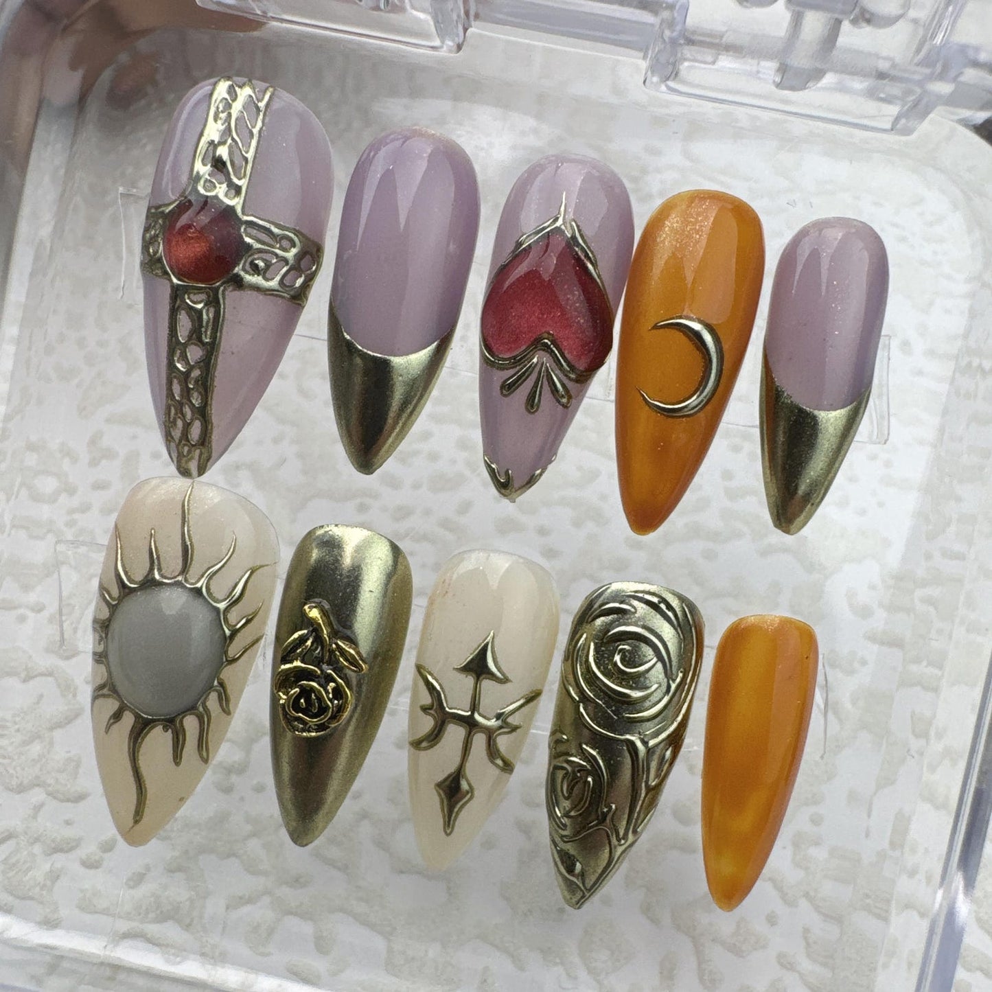 Tropical Style 2 Handmade Press on nails - Summer Nails