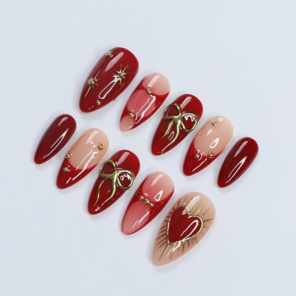 Valentine Elegance Handmade Press on nails - Summer Nails