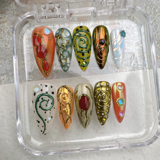 flower-summer-style-1-handmade-press-on-nails-summer-nails