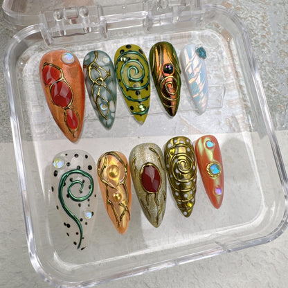 flower-summer-style-1-handmade-press-on-nails-summer-nails