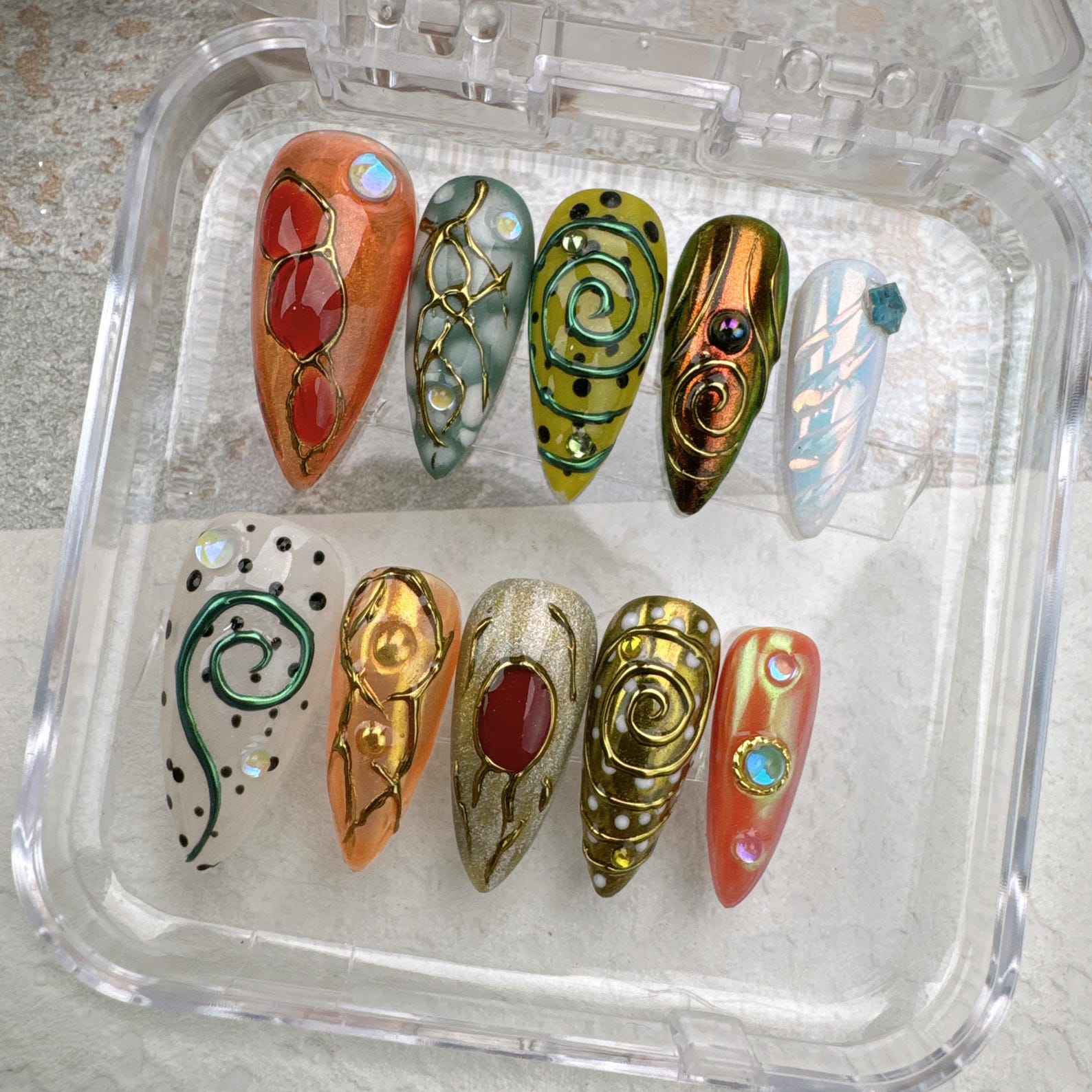 flower-summer-style-1-handmade-press-on-nails-summer-nails