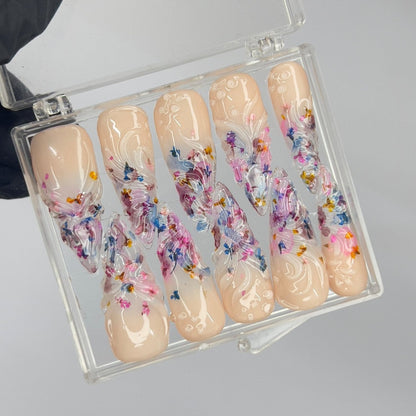 Dream Flower Garden Press on nails