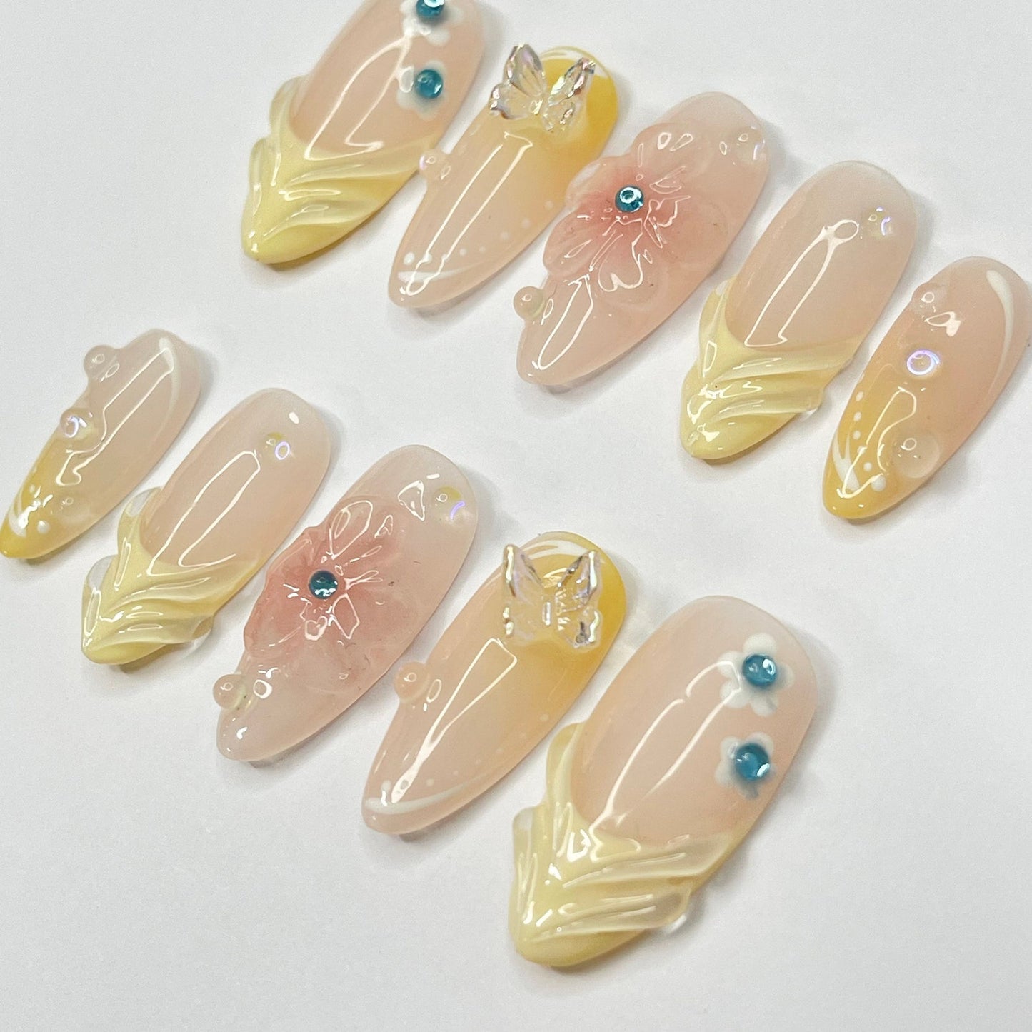 Fairy Dream Flower Garden Press on nails