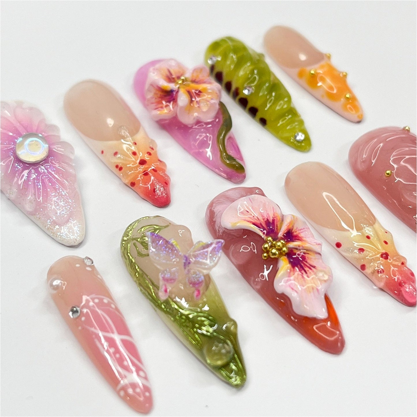 Serect Garden Handmade Press on nails