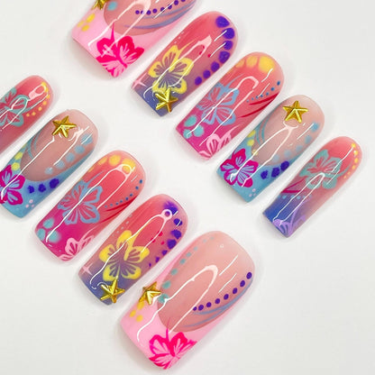Tropical Handmade Press on nails