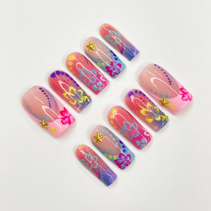 Tropical Handmade Press on nails