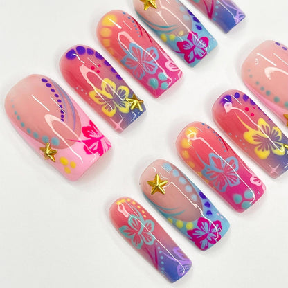 Tropical Handmade Press on nails