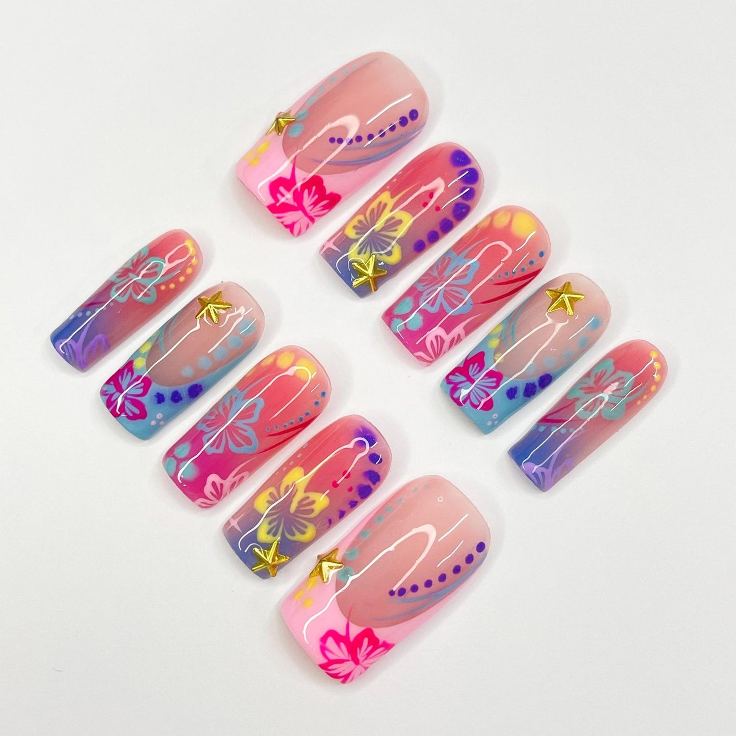 Tropical Handmade Press on nails