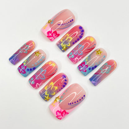 Tropical Handmade Press on nails