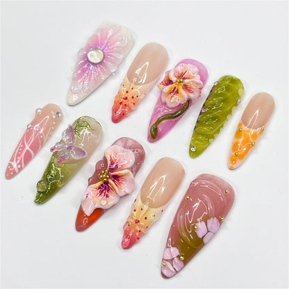 Serect Garden Handmade Press on nails