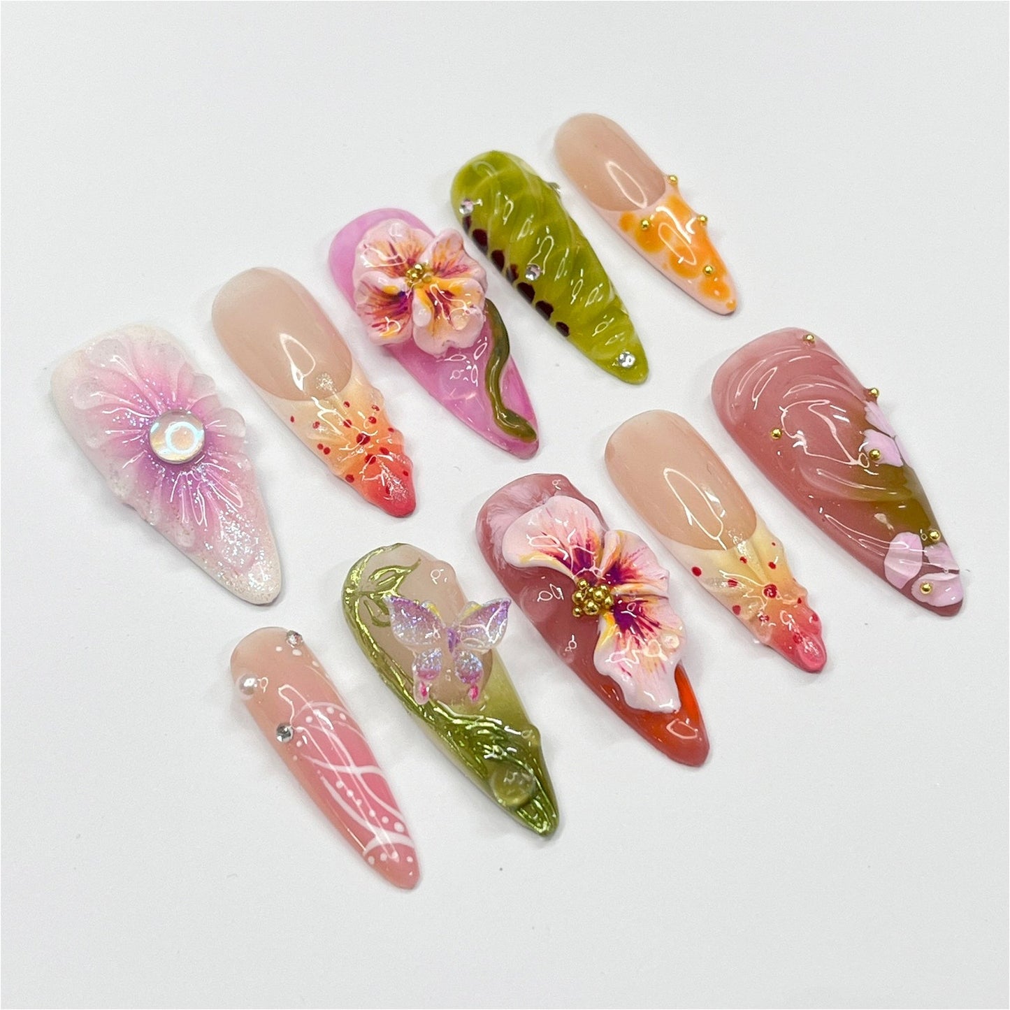 Serect Garden Handmade Press on nails