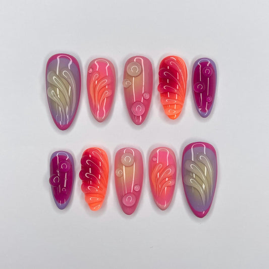 Aura Summer Press on nails