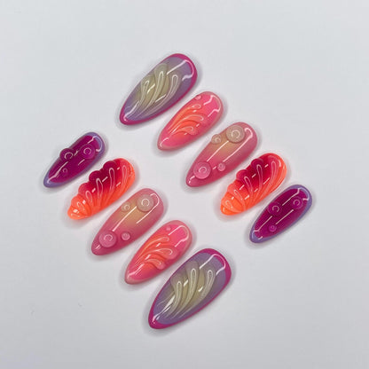 Aura Summer Press on nails