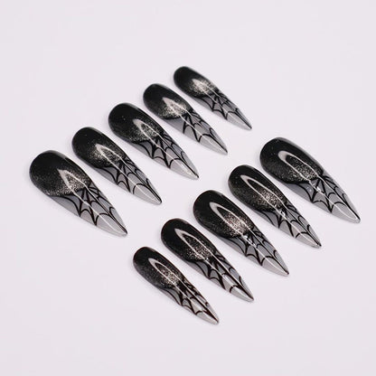 Spider Web Gothic Press on nails