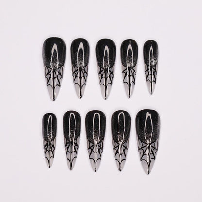 Spider Web Gothic Press on nails
