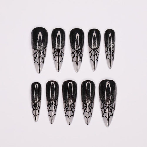 Spider Web Gothic Press on nails