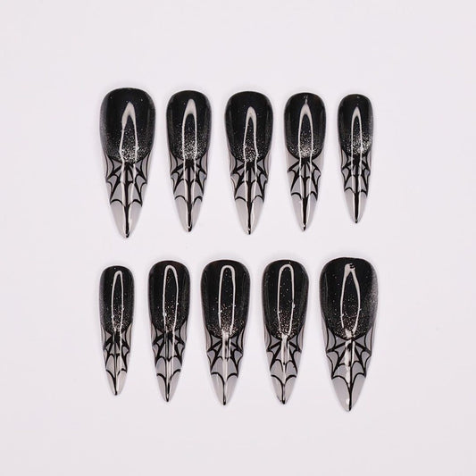 Spider Web Gothic Press on nails