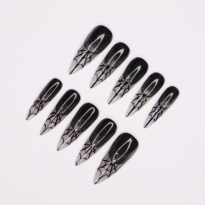 Spider Web Gothic Press on nails