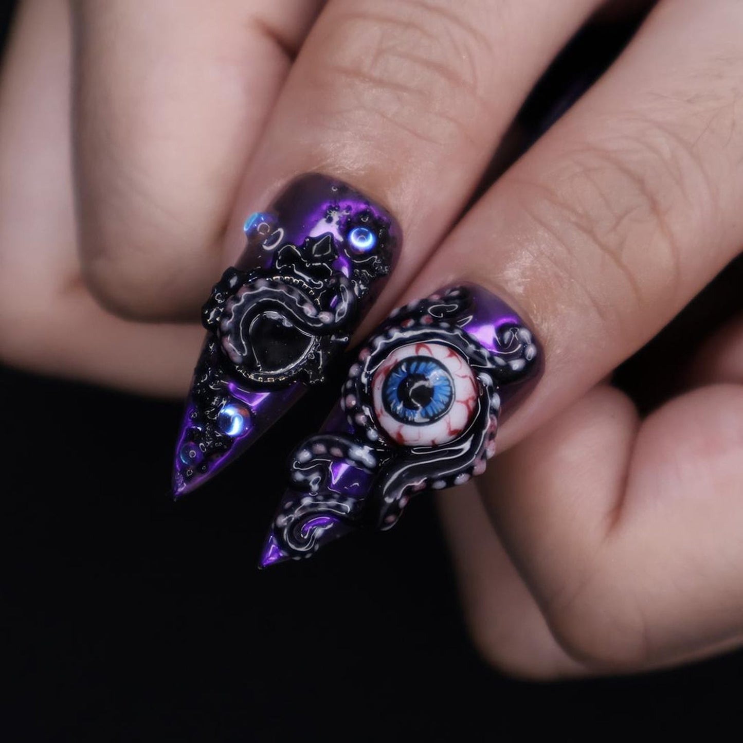 Octopus Eyes Press on nails
