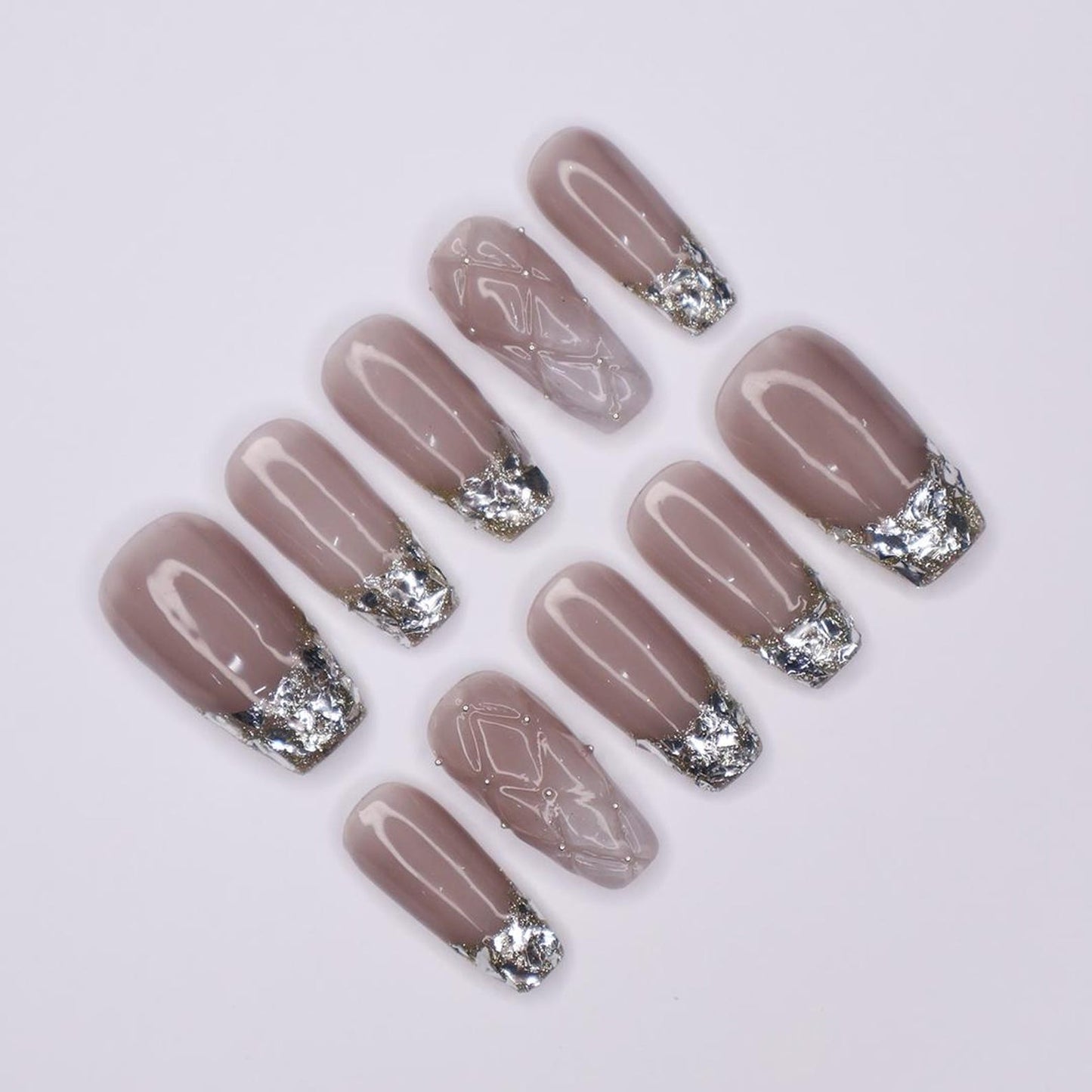 Gothic Glitter Press on nails