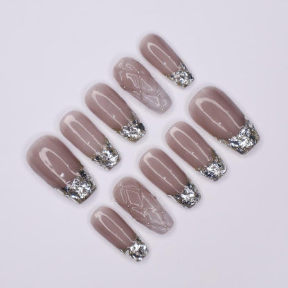 Gothic Glitter Press on nails