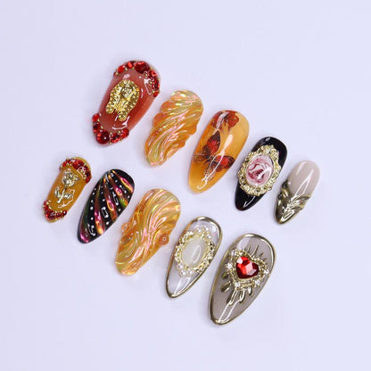 Renaissance Royal Gothic Press on nails