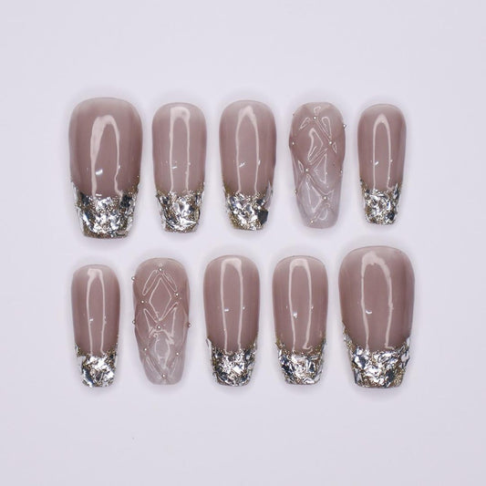 Gothic Glitter Press on nails