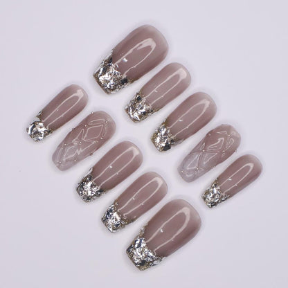 Gothic Glitter Press on nails
