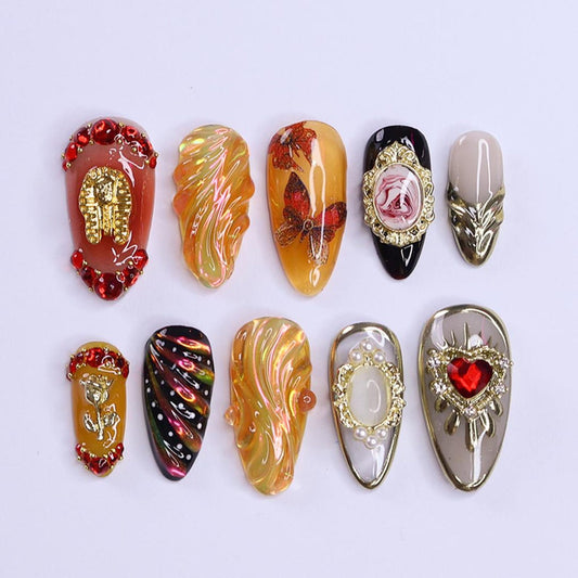 Renaissance Royal Gothic Press on nails