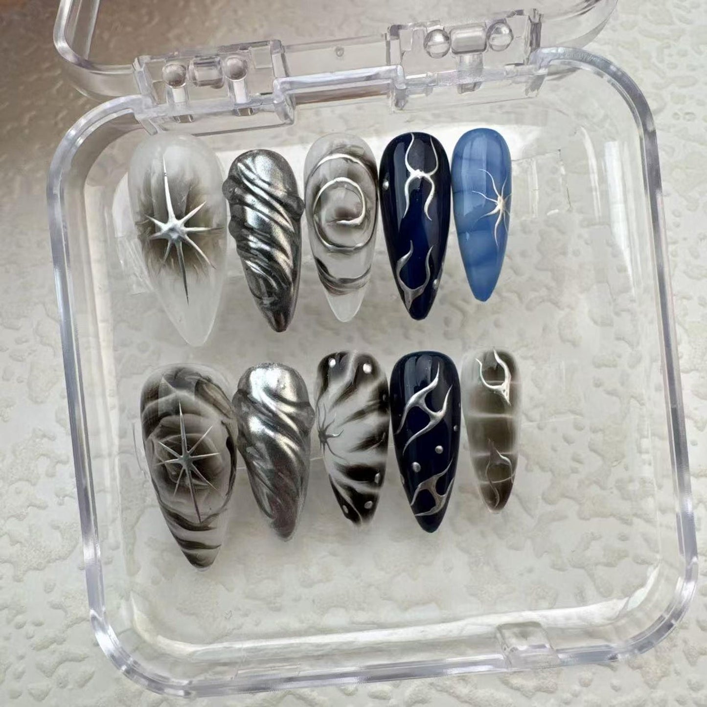 Tropical Style 3 Handmade Press on nails