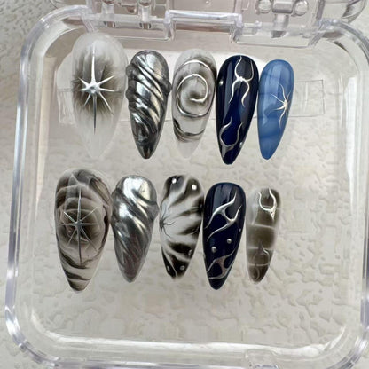 Tropical Style 3 Handmade Press on nails