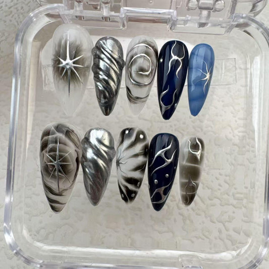 Tropical Style 3 Handmade Press on nails
