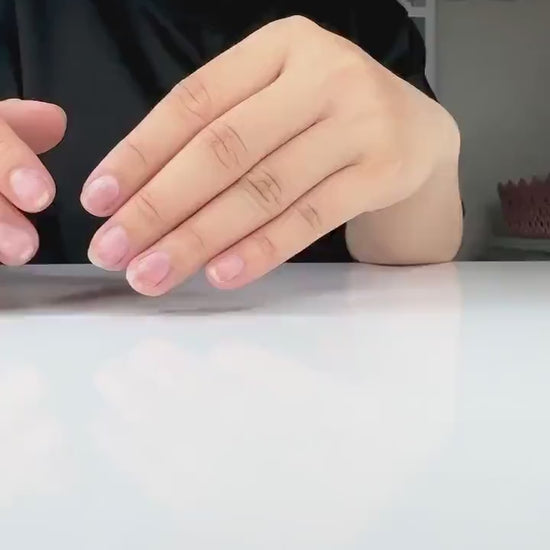 White Pearl Shell Handmade Press on nails - Summer Nails