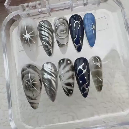 Tropical Style 3 Handmade Press on nails