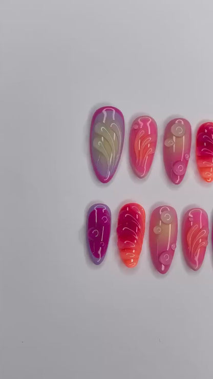 Aura Summer Press on nails