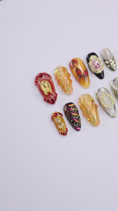 Renaissance Royal Gothic Press on nails